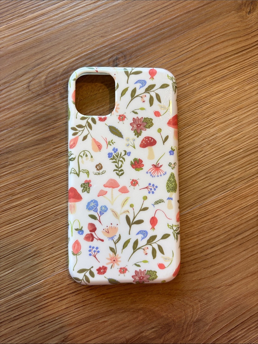 iPhone 11 floral and mushroom case
